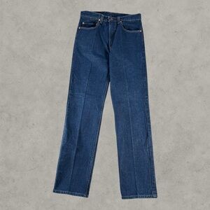 Vintage Levi’s 505-0217 Jeans Mens 32x34 Blue Dark Wash Deadstock 1980s USA Made